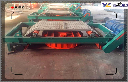 電磁自卸式除鐵器，河北電磁自卸式除鐵器懸掛式_河北電磁自卸式除鐵器懸掛式廠家配件_型號及工作視頻 