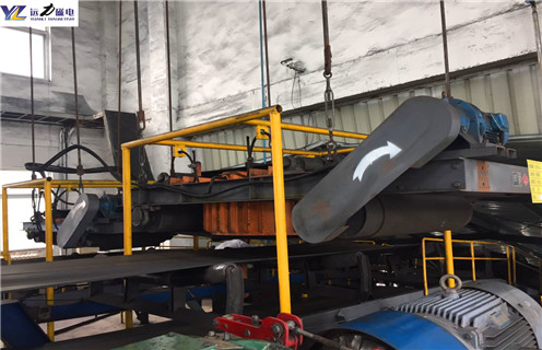 電磁自卸式除鐵器，福建電磁自卸式除鐵器設備_福建電磁自卸式除鐵器設備廠家配件_型號及工作視頻