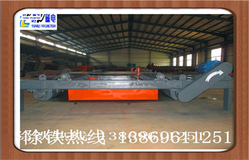 自卸式電磁除鐵器，福建超強干式自卸式電磁除鐵器_福建超強干式自卸式電磁除鐵器廠家配件_型號及工作視頻
